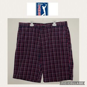 PGA Tour men golf plaid shorts